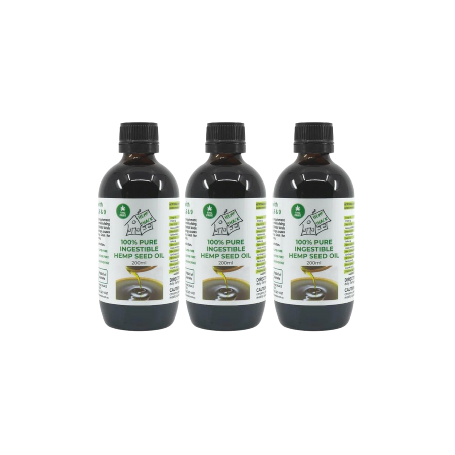 Hemp Seed Oil 200ml Triple Pack