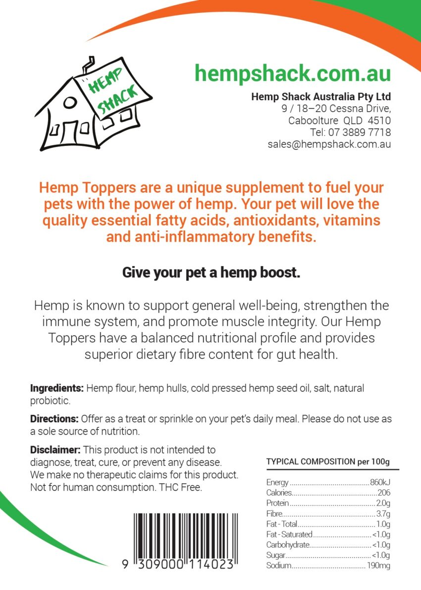 Hemp Toppers Crush 500g