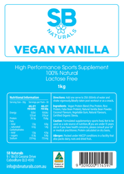 SB Naturals Vegan Vanilla Protein 1kg