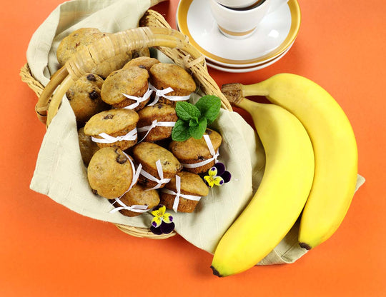 Chocolate Chip and Hemp Seed Banana Muffins