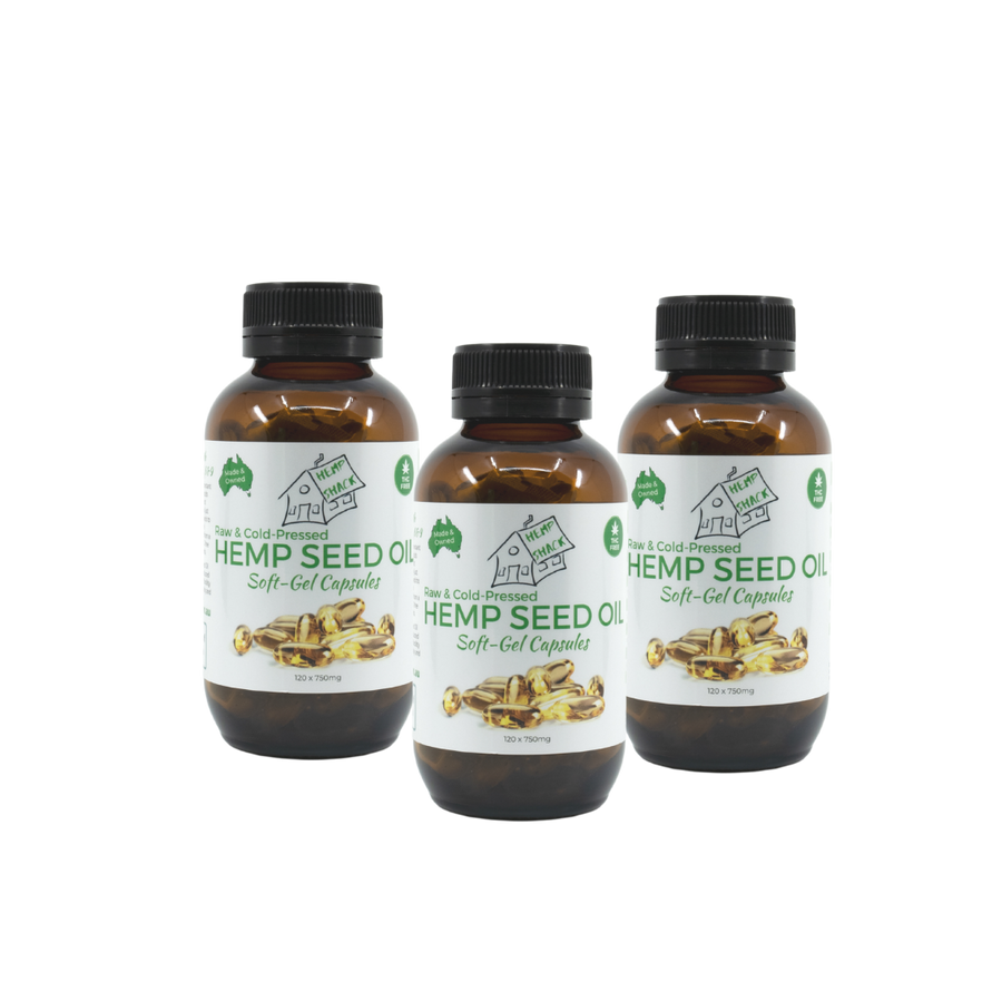 Hemp Seed Oil Capsules Triple Pack
