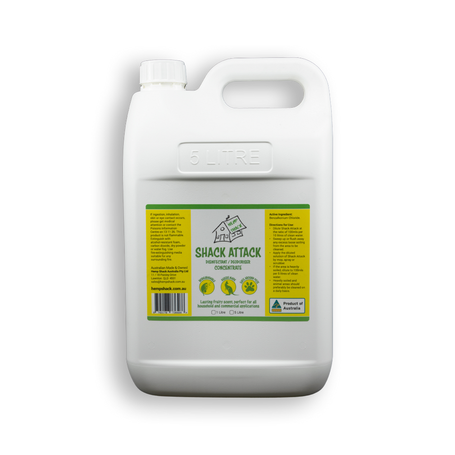 Shack Attack Biodegradable Disinfectant Concentrate 5 Litre