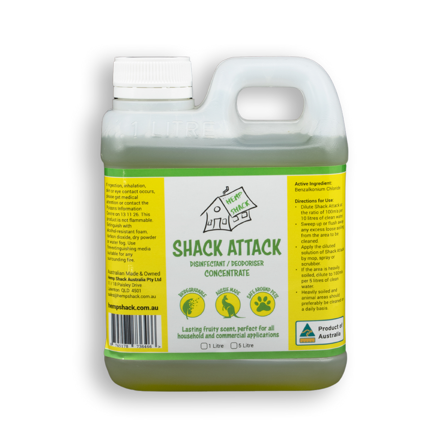 Shack Attack Biodegradable Disinfectant Concentrate 1 Litre